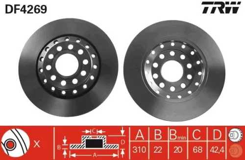 TRW Brake Disc (DF4269)