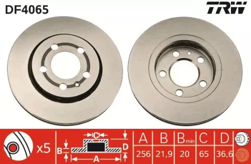 TRW Brake Disc (DF4065)