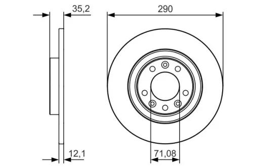 BOSCH Brake Disc (0986479C25)