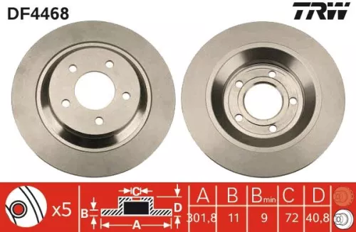 TRW Brake Disc (DF4468)