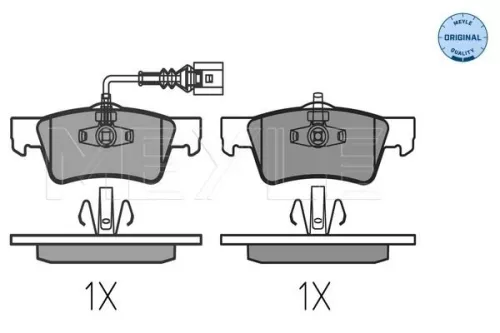 MEYLE Brake Pad Set, disc brake (0252436819)