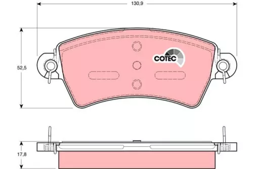 TRW Brake Pad Set, disc brake (GDB1385)