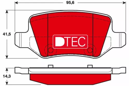 TRW Brake Pad Set, disc brake (GDB1481DTE)