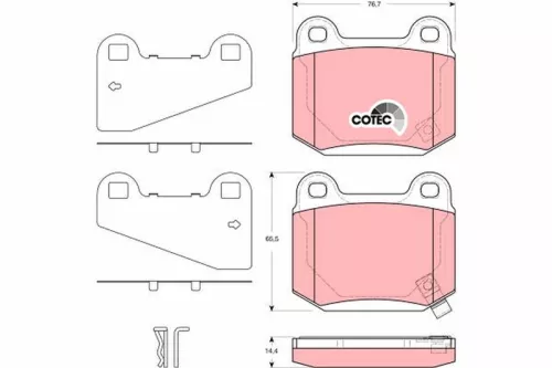 TRW Brake Pad Set, disc brake (GDB3350)