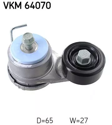SKF Belt Tensioner, V-ribbed belt (VKM64070)