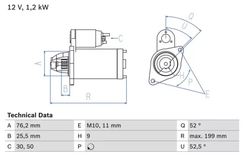 BOSCH Starter (0986020890)