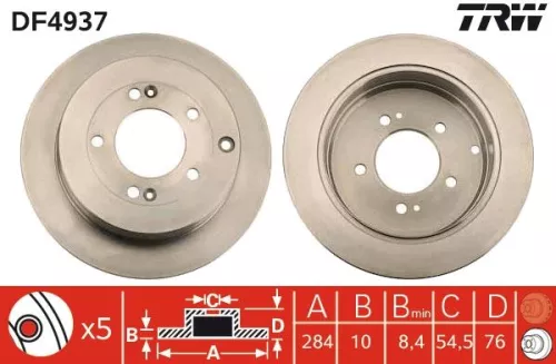 TRW Brake Disc (DF4937)