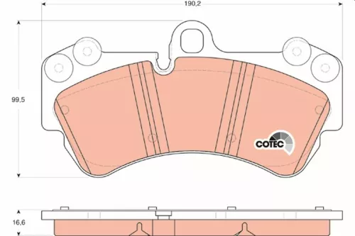 TRW Brake Pad Set, disc brake (GDB1547)