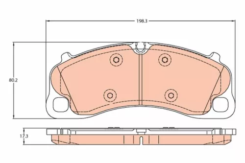 TRW Brake Pad Set, disc brake (GDB2089)