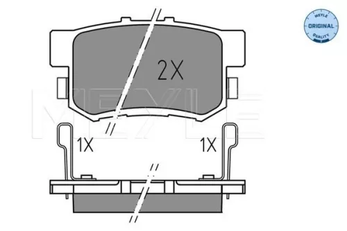 MEYLE Brake Pad Set, disc brake (0252373615)