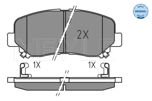 MEYLE Brake Pad Set, disc brake (0252556416)