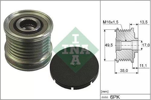 Schaeffler INA Alternator Freewheel Clutch (535016610)