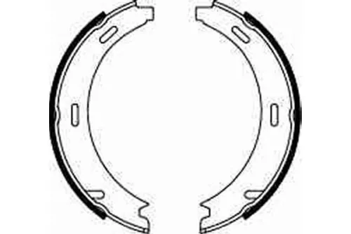 TRW Brake Shoe Set, parking brake (GS8208)