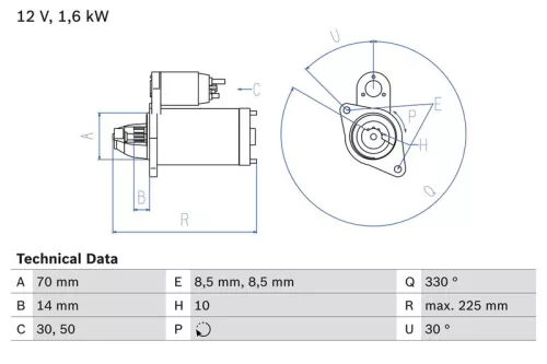 BOSCH Starter (0986021260)