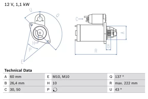 BOSCH Starter (0986021800)