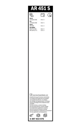 BOSCH Wiper Blade (3397014076)