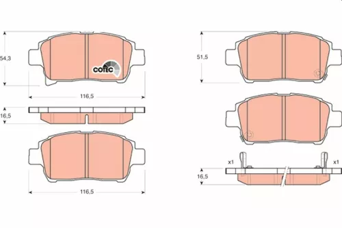 Brake Pad Set, disc brake