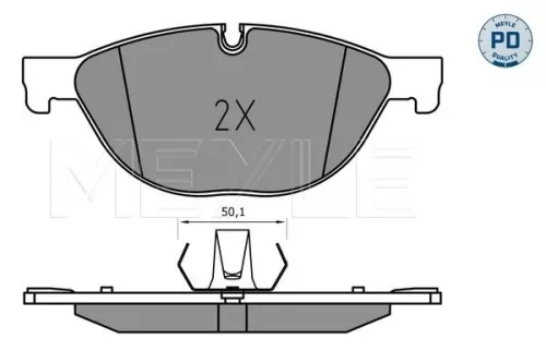 MEYLE Brake Pad Set, disc brake (0252504519/PD)