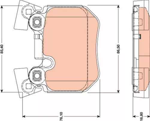 Brake Pad Set, disc brake