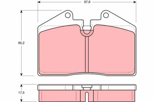 TRW Brake Pad Set, disc brake (GDB379)