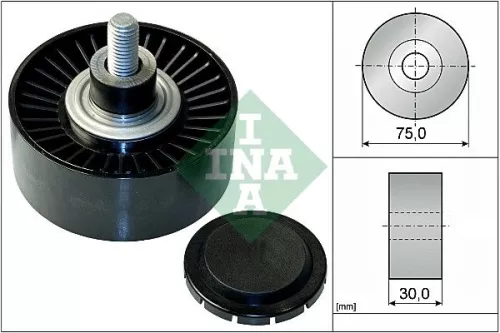 Schaeffler INA Deflection/Guide Pulley, V-ribbed belt (532075110)