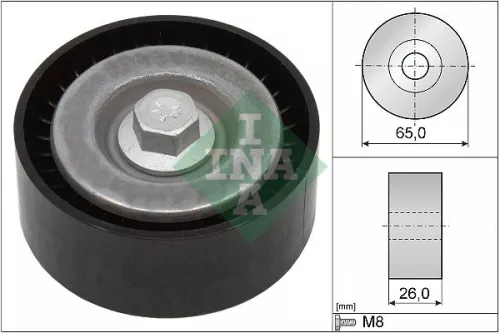 Deflection/Guide Pulley, V-ribbed belt