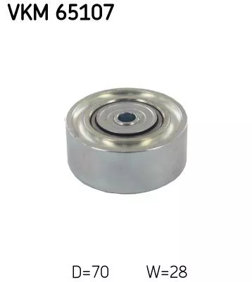 SKF Deflection/Guide Pulley, V-ribbed belt (VKM65107)
