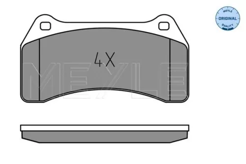 MEYLE Brake Pad Set, disc brake (0252348916)