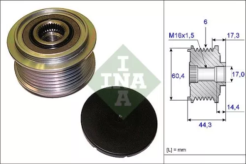 Alternator Freewheel Clutch