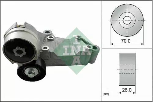 Schaeffler INA Belt Tensioner, V-ribbed belt (534014610)