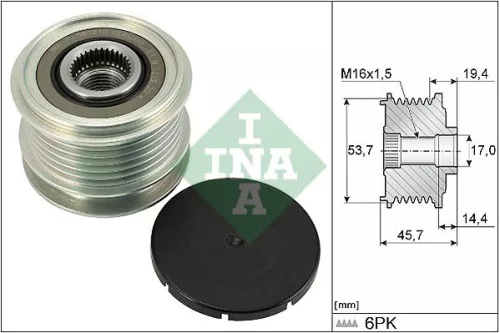 Schaeffler INA Alternator Freewheel Clutch (535032810)