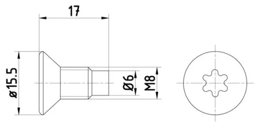 Bolt, brake disc