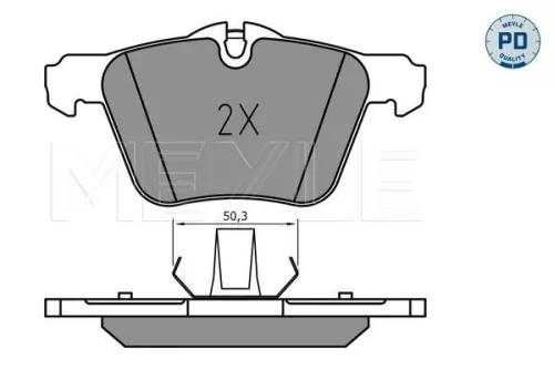 MEYLE Brake Pad Set, disc brake (0252407920/PD)