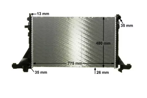 MAHLE Radiator, engine cooling (CR1770000P)