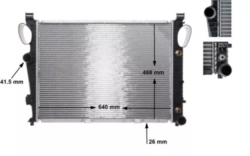 Radiator, engine cooling