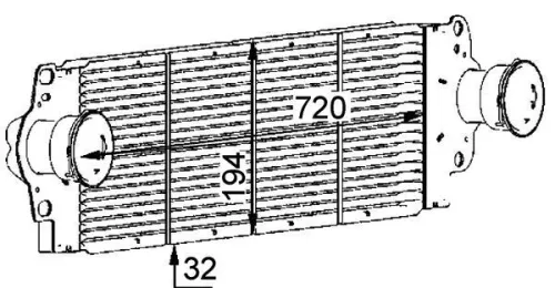 MAHLE Charge Air Cooler (CI80000P)