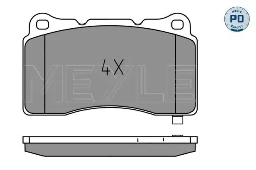 MEYLE Brake Pad Set, disc brake (0252332516/PD)
