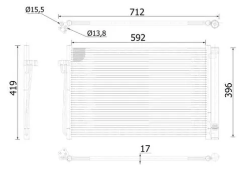 Condenser, air conditioning