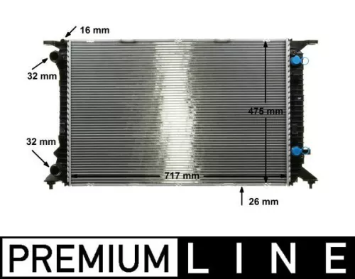MAHLE Radiator, engine cooling (CR910000P)