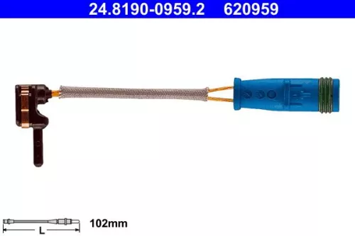 ATE Warning Contact, brake pad wear (24.8190-0959.2)