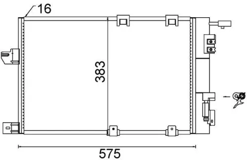 MAHLE Condenser, air conditioning (AC339000S)