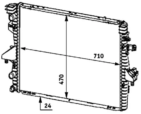MAHLE Radiator, engine cooling (CR585000P)