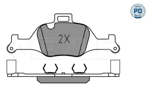 MEYLE Brake Pad Set, disc brake (0252590018/PD)