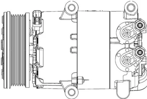 MAHLE Compressor, air conditioning (ACP1366000P)