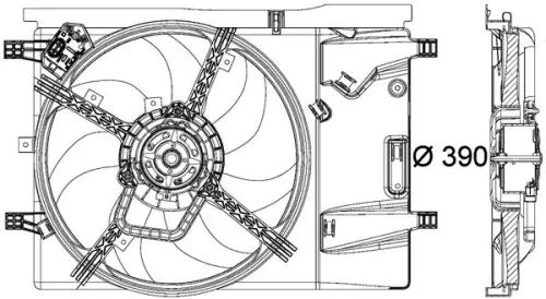 MAHLE Fan, engine cooling (CFF183000P)