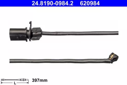 ATE Warning Contact, brake pad wear (24.8190-0984.2)