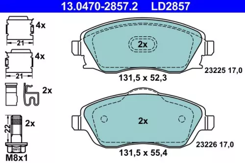 Brake Pad Set, disc brake