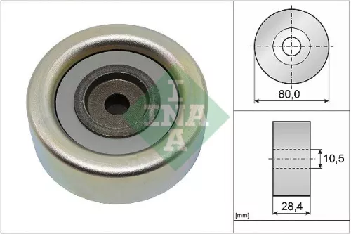 Schaeffler INA Deflection/Guide Pulley, V-ribbed belt (532093310)