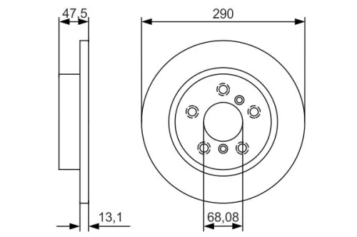 BOSCH Brake Disc (0986479D17)