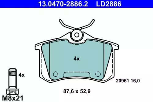Brake Pad Set, disc brake